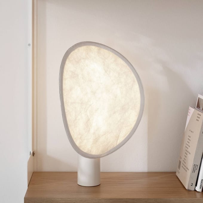 New Works LED tafellamp met oplaadbare batterij Tense, wit, 43 cm