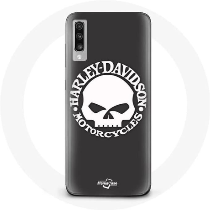Samsung Galaxy A70 hoesje Harley Davidson Motors Schedel