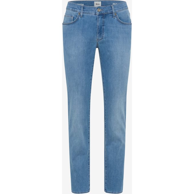Brax Heren Jeans  Style CHUCK OCEAN BLUE USED, denim blauw regular, maat 38/30
