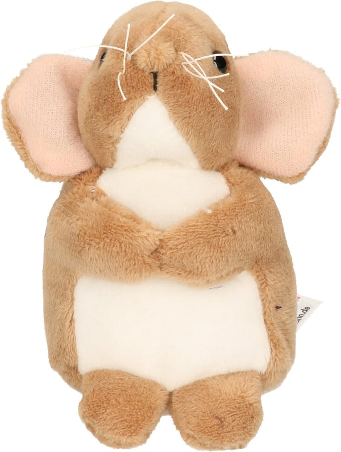 Hermann Teddy Knuffeldier Muis - pluche stof - premium kwaliteit knuffels - bruin - 11 cm - muizen
