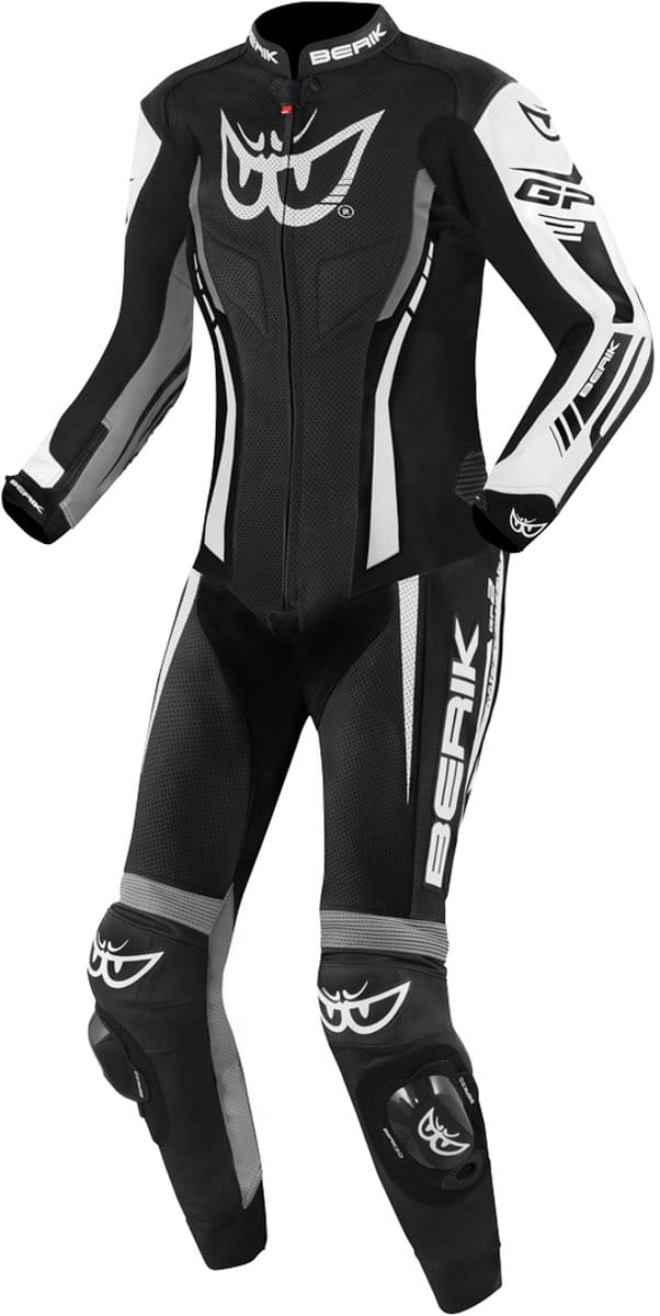Berik Monza Dames Zwart Wit Grijs 1-Delig Motorpak - Racepak