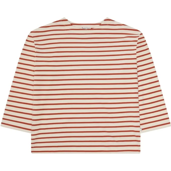 Dames-T-shirt met lange mouwen KnowledgeCotton Apparel