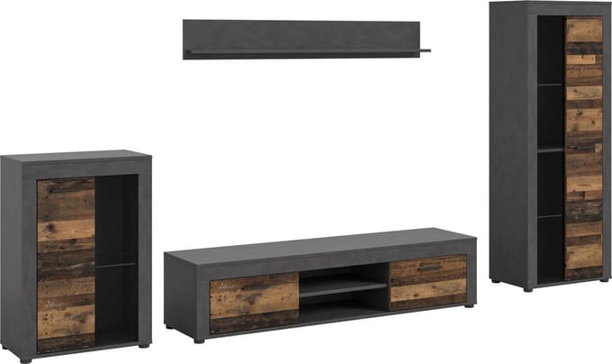 Jam wandkast J18 systeem eiken decor.