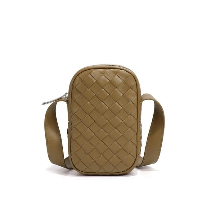 Zomer Verticale Telefoontas, Geweven Schoudertas, Mini Tas, Multifunctionele Crossbody Tas blue