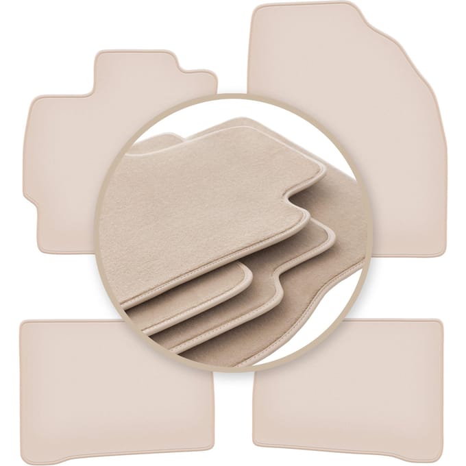 PREMIUM beige matten voor: Toyota Prius III hatchback 2009-2011