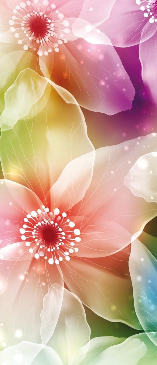 Flowers Art Photo Wallcovering