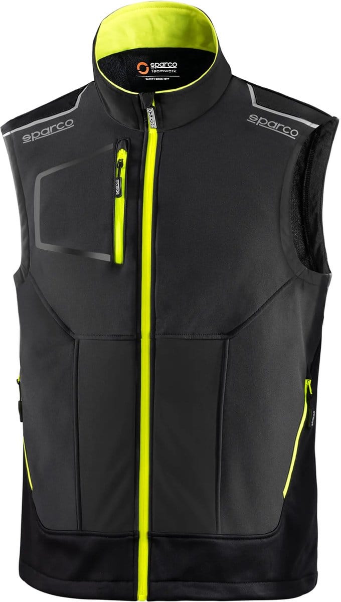 Sparco Tech Bodywarmer Illinois Bodywarmer - Zwart — Geel