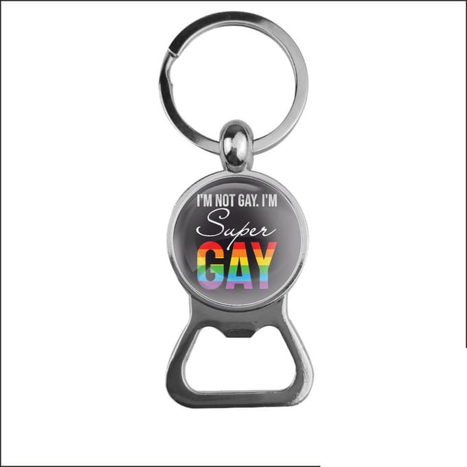 Bieropener Glas - Im Super Gay