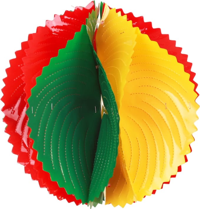 PVC Deco bal rood geel groen Ø60 cm brandvertragend
