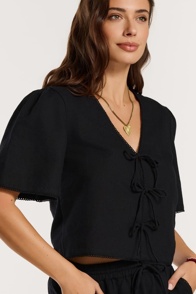 Shiwi Imke Top Black Größe: S | Blusen Outlet | Damen | Schwarz