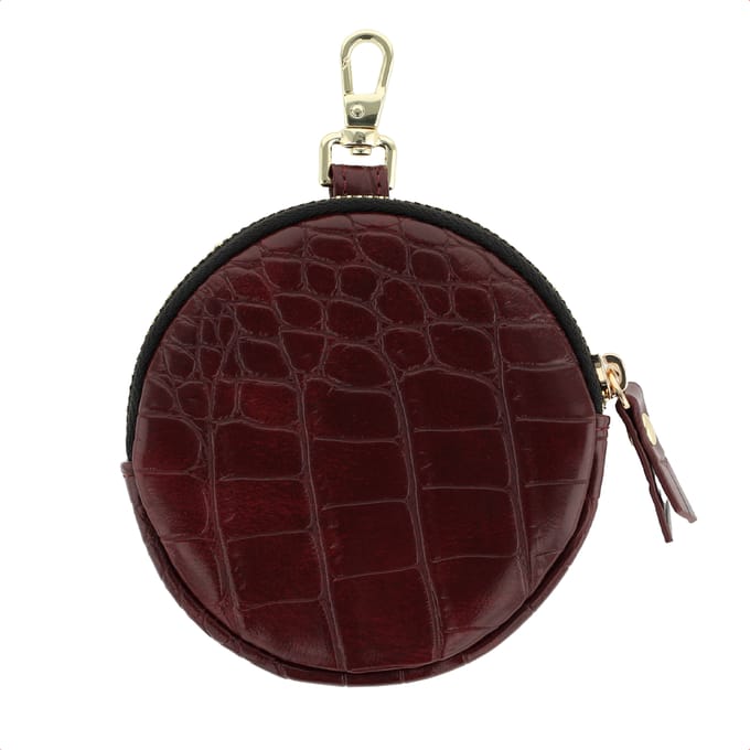 Selencia Mini Pouch - Sleutelhanger Telefoontasje - Burgundy
