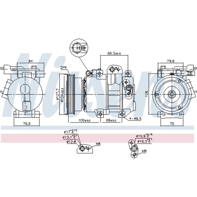 Compressor airconditioning NISSENS 890232