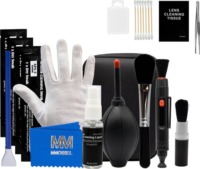MMOBIEL Camera Lens Cleaning Kit - 30 Stuks - Camera Lens Schoonmaken APS-C Sensor Reinigings-set - Incl. Handleiding
