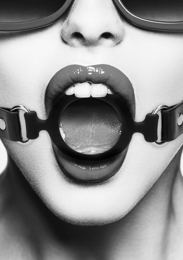 Siliconen Ring Gag – Zwart