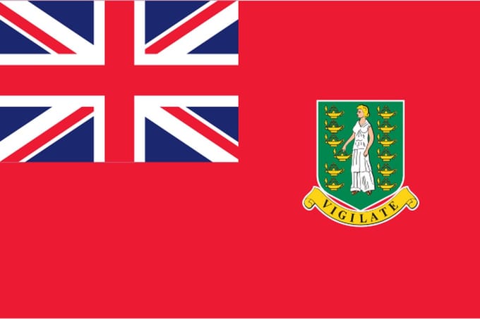 vlag Britse Maagdeneilanden - Koopvaardij 200x300cm