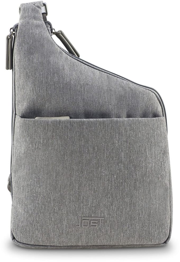 JOST schoudertas Bergen Crossbody Bag Light Grey Lichtgrijs