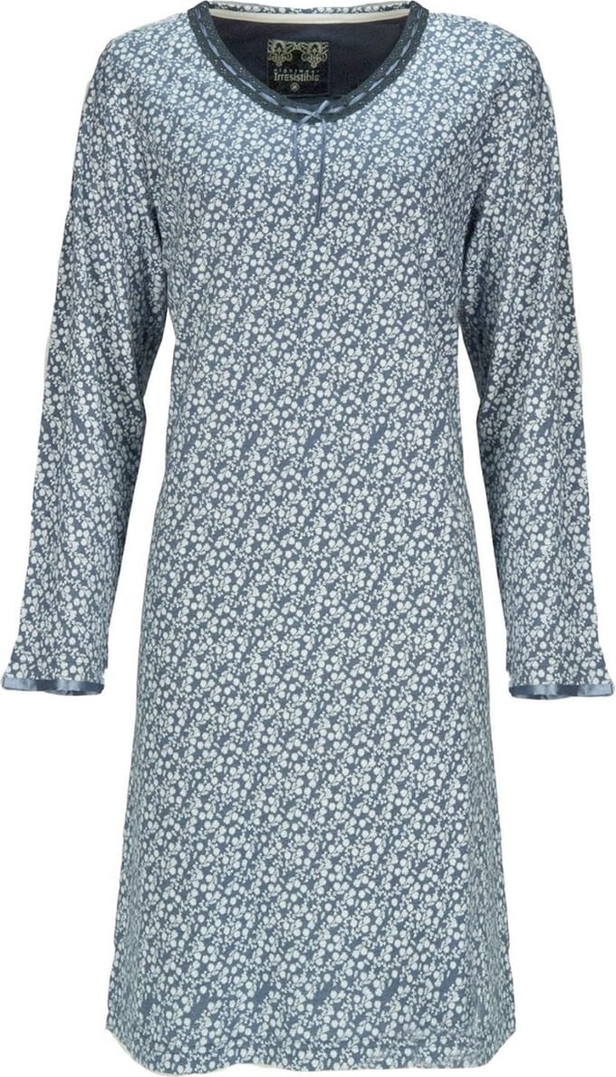 Irresistible Dames Nachthemd Blauw IRNGD2204A - Maten: S
