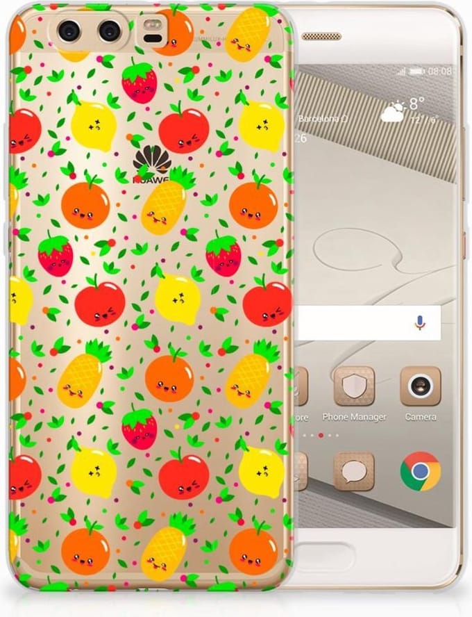 Huawei P10 Plus Siliconen Case Fruits