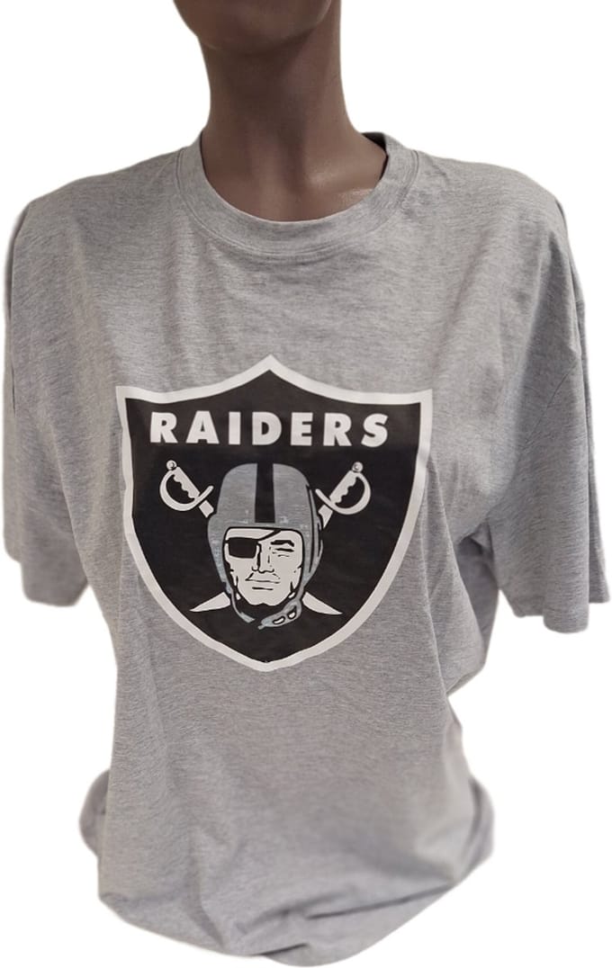 RAIDERS T-SHIRT-GREY-XL