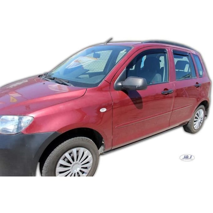 J&J AUTOMOTIVE | Heko Deflecteurs d'air Déflecteurs de Vent Pour Mazda 2 5P. Berlina 2003-2007
