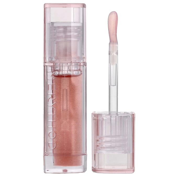 Merythod, Huile à Lèvres Blingchu, 04 Corail Étoilé, 3,5 ml (0,12 fl oz) white