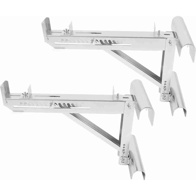 2PCS Échelles Jacks Stabilisateur Réglable Trépied Support Porteur Kit Support Échelle en Acier Allié white