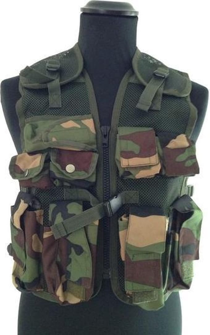 Hartman Kinder tactical vest - Leger camouflage voor 8-14 jaar