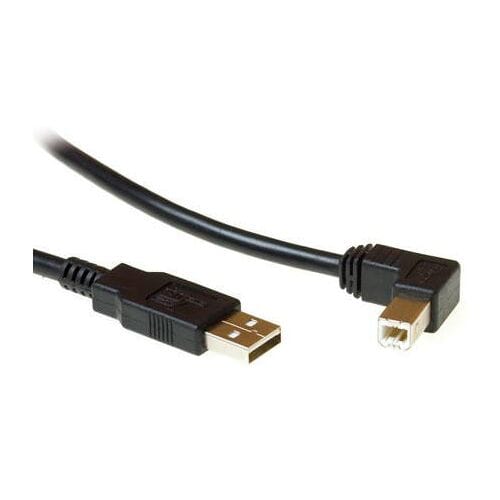 ACT USB 2.0 A male - USB B male (haaks) 1,80 m SB2408