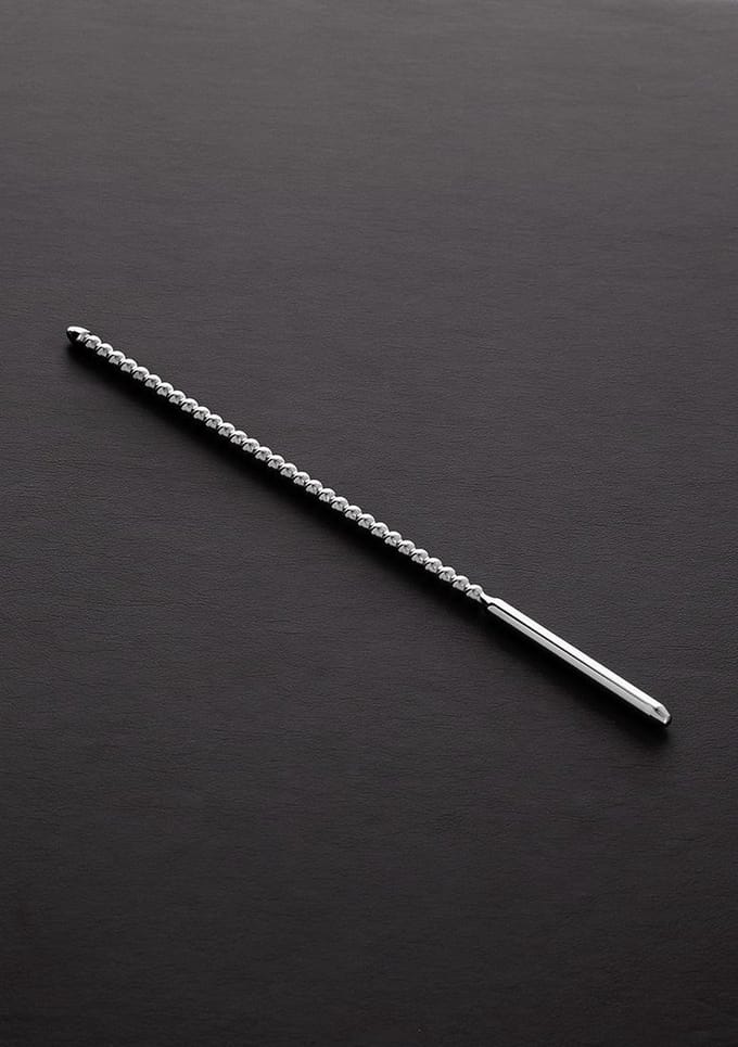 Shots Steel - Penisplug - Geribbelde Penisplug - Voor Extra Gevoel - 240mm Lang - 6mm Diameter
