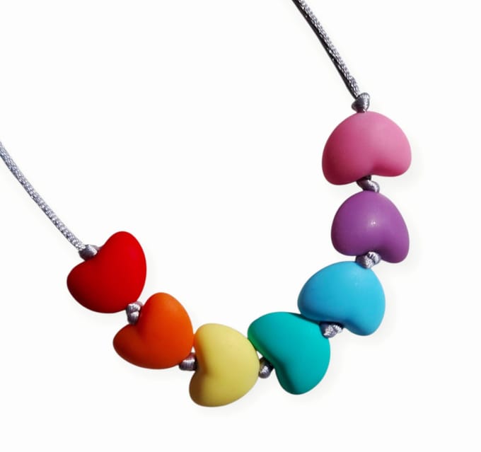 Kinderketting | Hart | Regenboog | Vanaf 3 jaar!