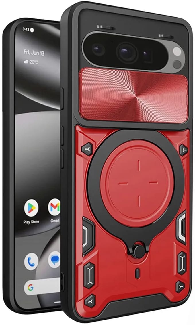 Hoesje geschikt voor Google Pixel 10 Pro XL - Techsuit CamGuard Pro Back Cover - Rood