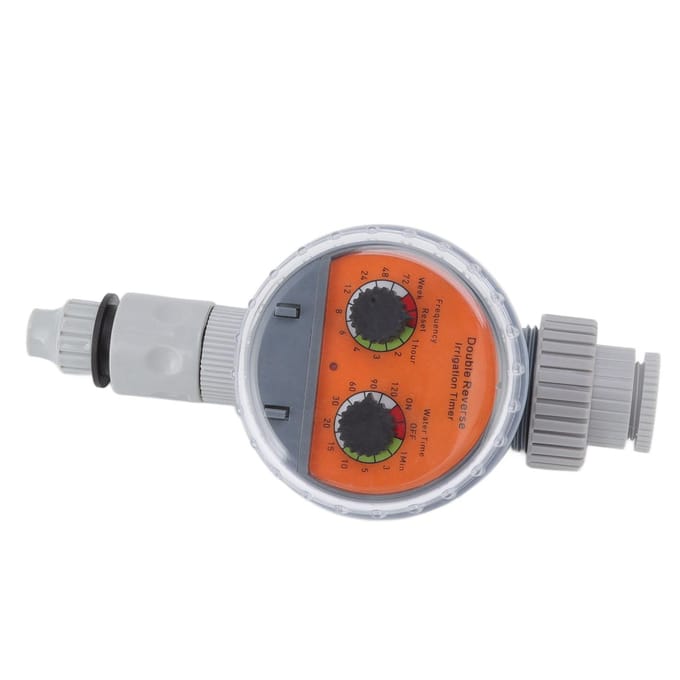 Irrigatietimer Dubbele Draaiknop Kogelkraan IP67 Waterdicht Automatische Drukloze Irrigatietimer voor gray
