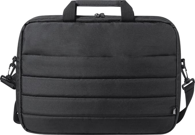 Aktetas - Laptoptas - Met verstelbare schouderband - 40 x 29 cm - RPET - Polyester - zwart
