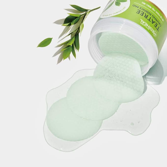 MEDIHEAL Essence Apaisante à l'Arbre à Thé 50 pièces (Produit authentique) Tampons, (x 1) vert