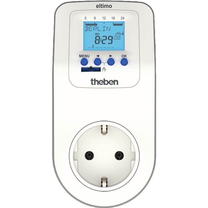 Theben Eltimo Digitale Timer Stopcontact Met Astro Wekelijks Programma - 0200170 - E3YRM