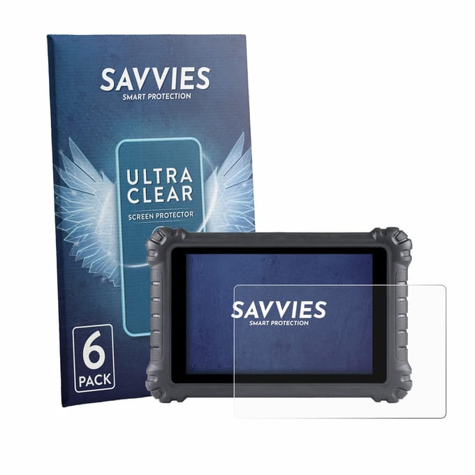 Savvies - Screenprotector voor Autel MaxiSys MS906 Pro - Folie Beschermfolie transparant 6 Stuks