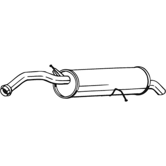 Geluiddemper achter BOSAL 135-093