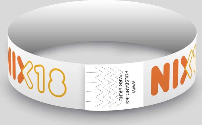 VanDerEng Tyvek Polsbandjes | NIX18 - 100 stuks