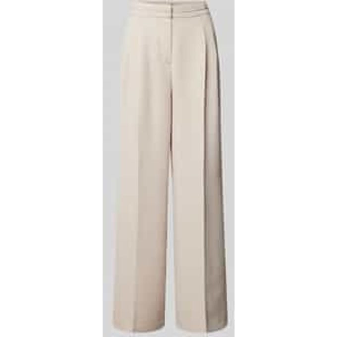 Straight leg stoffen broek met elastische band