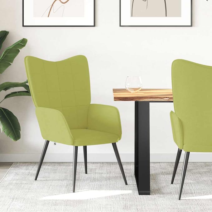 vidaXL Relaxstoel stof groen