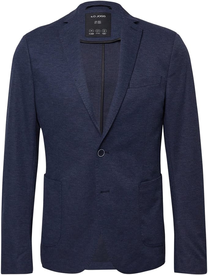 regular fit colbert met viscose