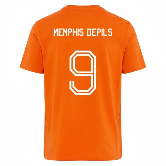 Oranje WK-EK T-shirt Memphis Depils S