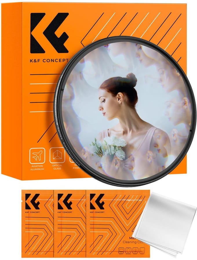 K&F Concept 67mm Kaleidoscope Nano-B filter refractie psychedelisch special effects