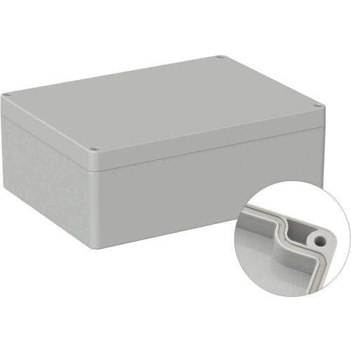 TRU COMPONENTS TC-9065640 Industriële behuizing 200 x 150 x 75 ABS Grijs-wit (RAL 7035) 1 stuk(s)