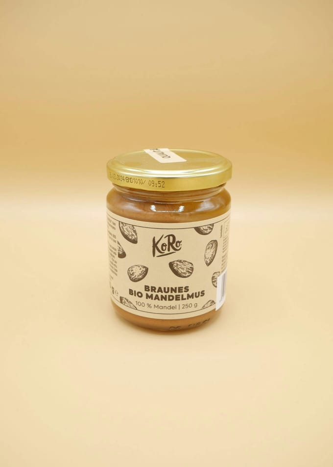 Bio 100% bruine amandelpasta 250 g