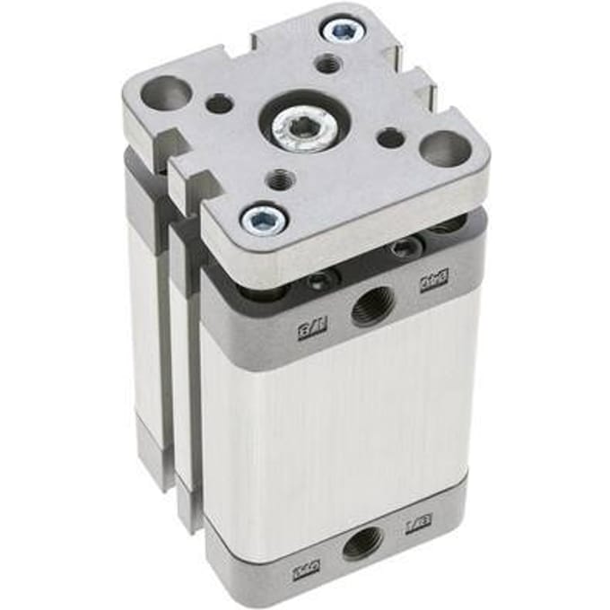 ISO 21287 Compacte Dubbelwerkende Cilinder 40-40mm - Magnetisch - Niet-roterend