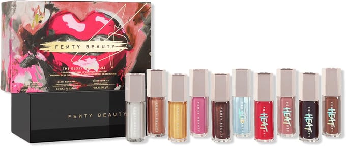 FENTY BEAUTY Gloss Bomb Vault – 10x Full Size Lipgloss – Lip Luminizer Set