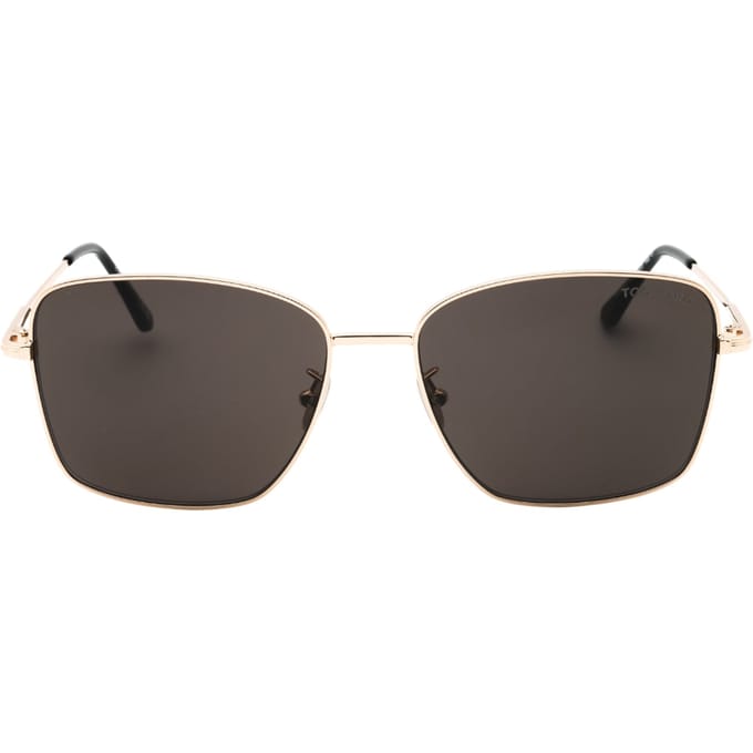 Tom Ford FT0953-D 28A glanzend rosÃ©goud rookgrijs zonnebril