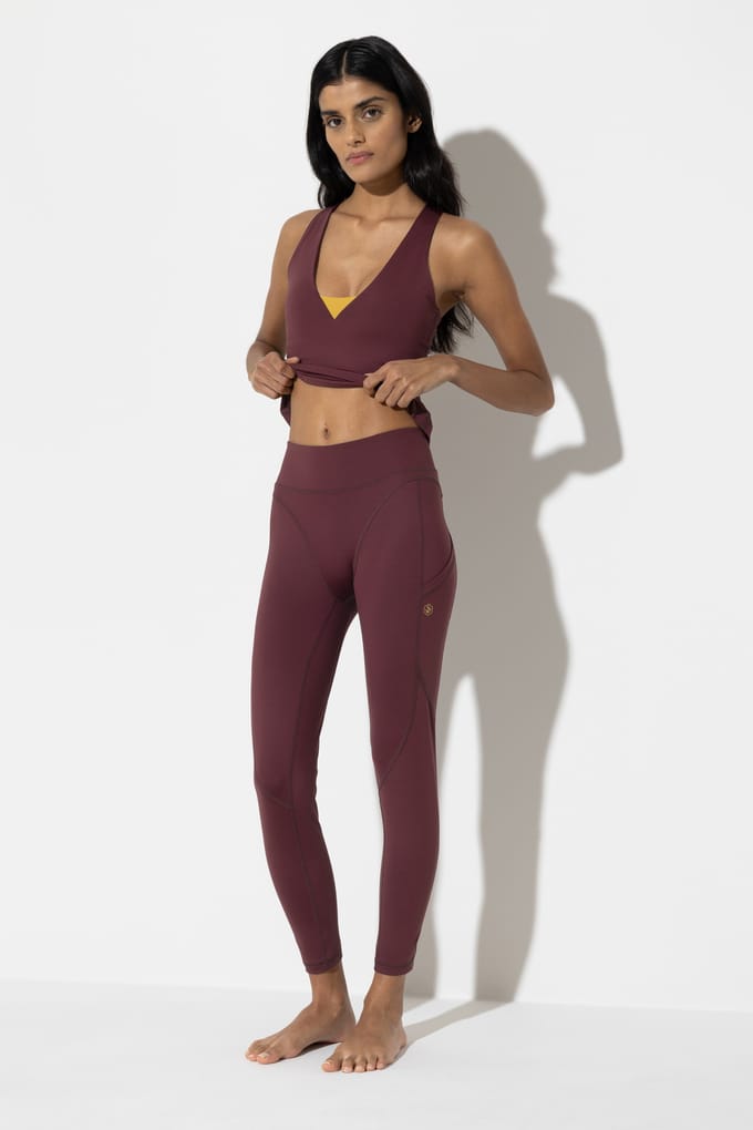 Leggings op enkelhoogte Serie Stretchable Kumkum Red