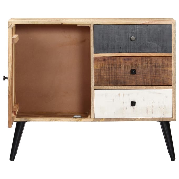 vidaXL - Dressoir - 88x30x73 - cm - massief - mangohout